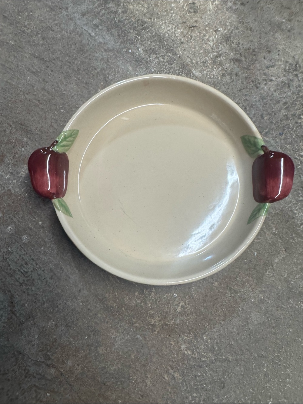 VTGCracker Barrel Apple Handle Ceramic Pie Dish,Microwave/Dishwasher Safe
